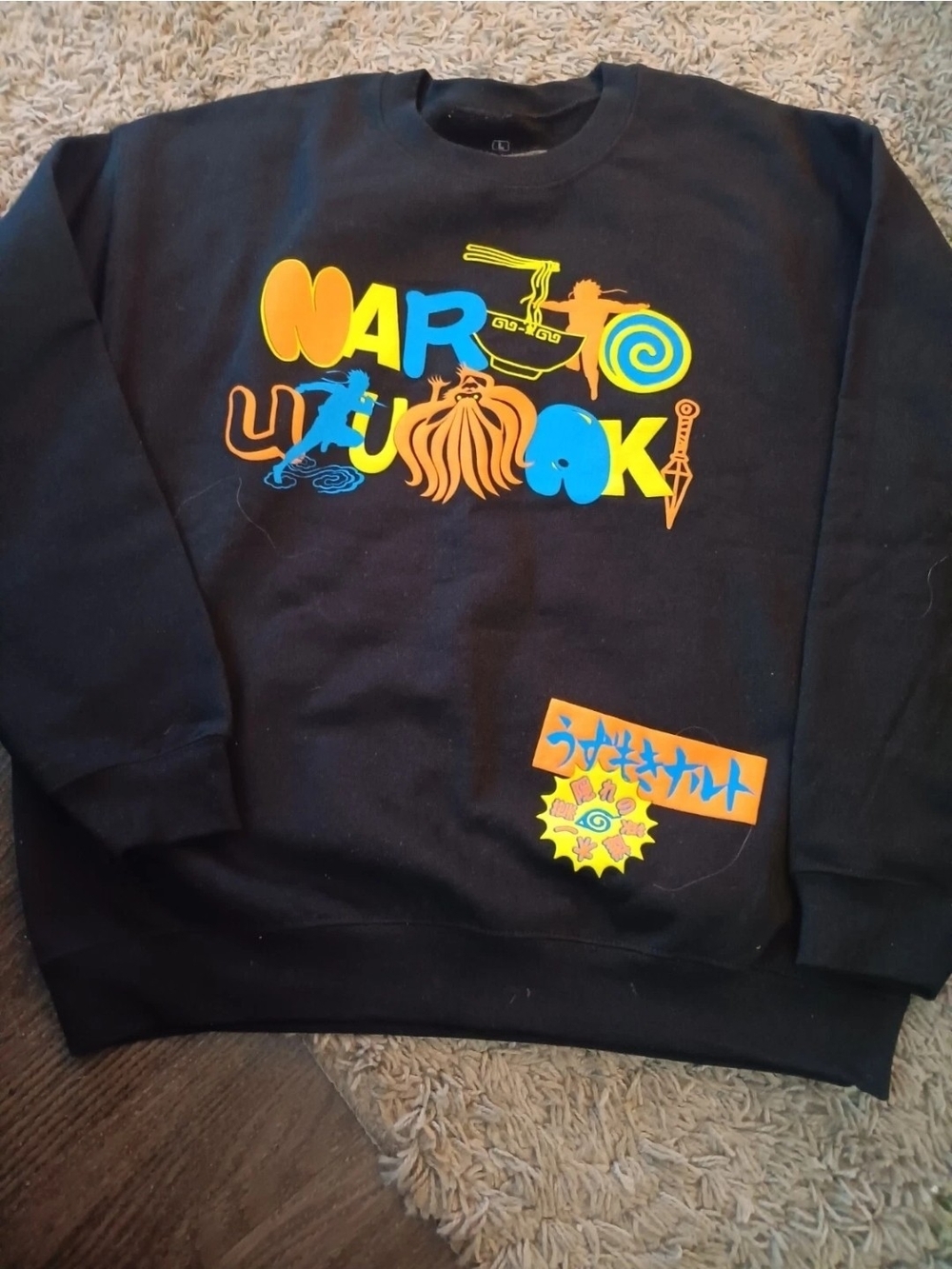 Naruto Shippuden Men's Sz Large Sweatshirt NWOT